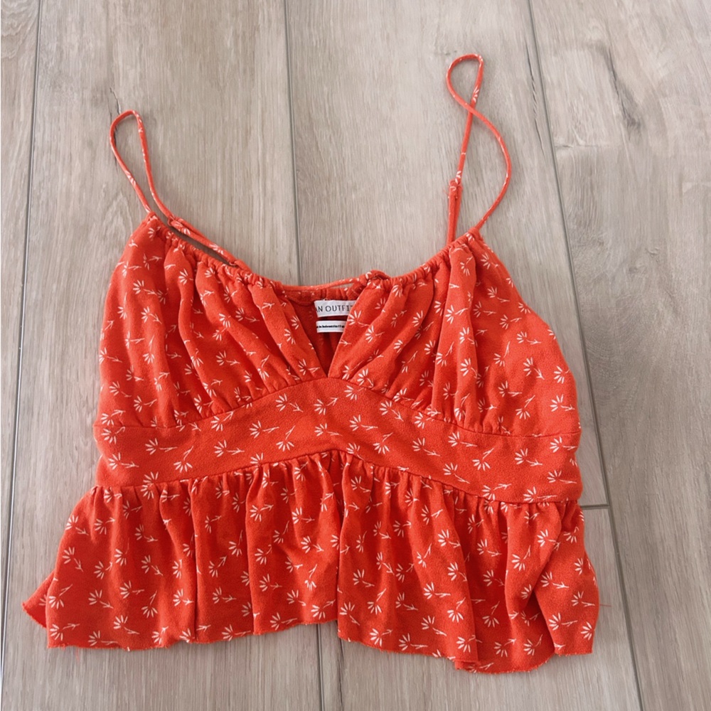 Red floral Urban Outfitters cami top